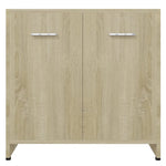 Badkamerkast 60X33X61 Cm Bewerkt Hout Sonoma Eikenkleurig