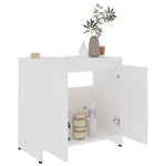 Badkamerkast 60X33X61 Cm Bewerkt Hout