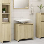 Badkamerkast 60X33X61 Cm Bewerkt Hout