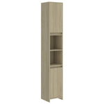 Badkamerkast 30X30X183,5 Cm Bewerkt Hout Sonoma Eikenkleurig