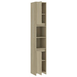 Badkamerkast 30X30X183,5 Cm Bewerkt Hout Sonoma Eikenkleurig