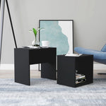 Salontafelset 48X30X45 Cm Bewerkt Hout