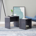 Salontafelset 48X30X45 Cm Bewerkt Hout