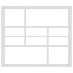 Wandschap 90X16X78 Cm Bewerkt Hout