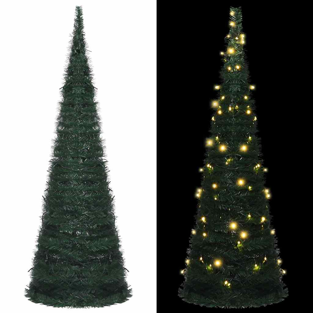 Kunstkerstboom Met Verlichting Pop-Up 210 Cm Groen