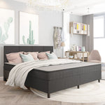 Boxspring Stof Donkergrijs