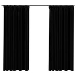 Gordijnen Linnen-Look Verduisterend Haken