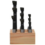 Boorfrezen 9 St Met Houtbasis 12 Mm