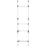 Kledingkastsysteem Met Stangen En Schap Telescopisch Aluminium Home