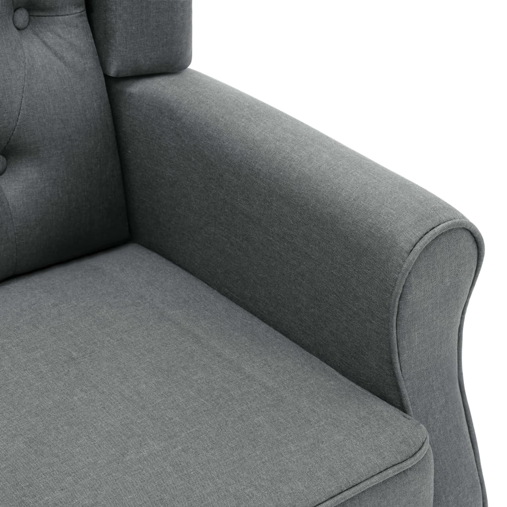 Fauteuil Met Voetenbankje Stof