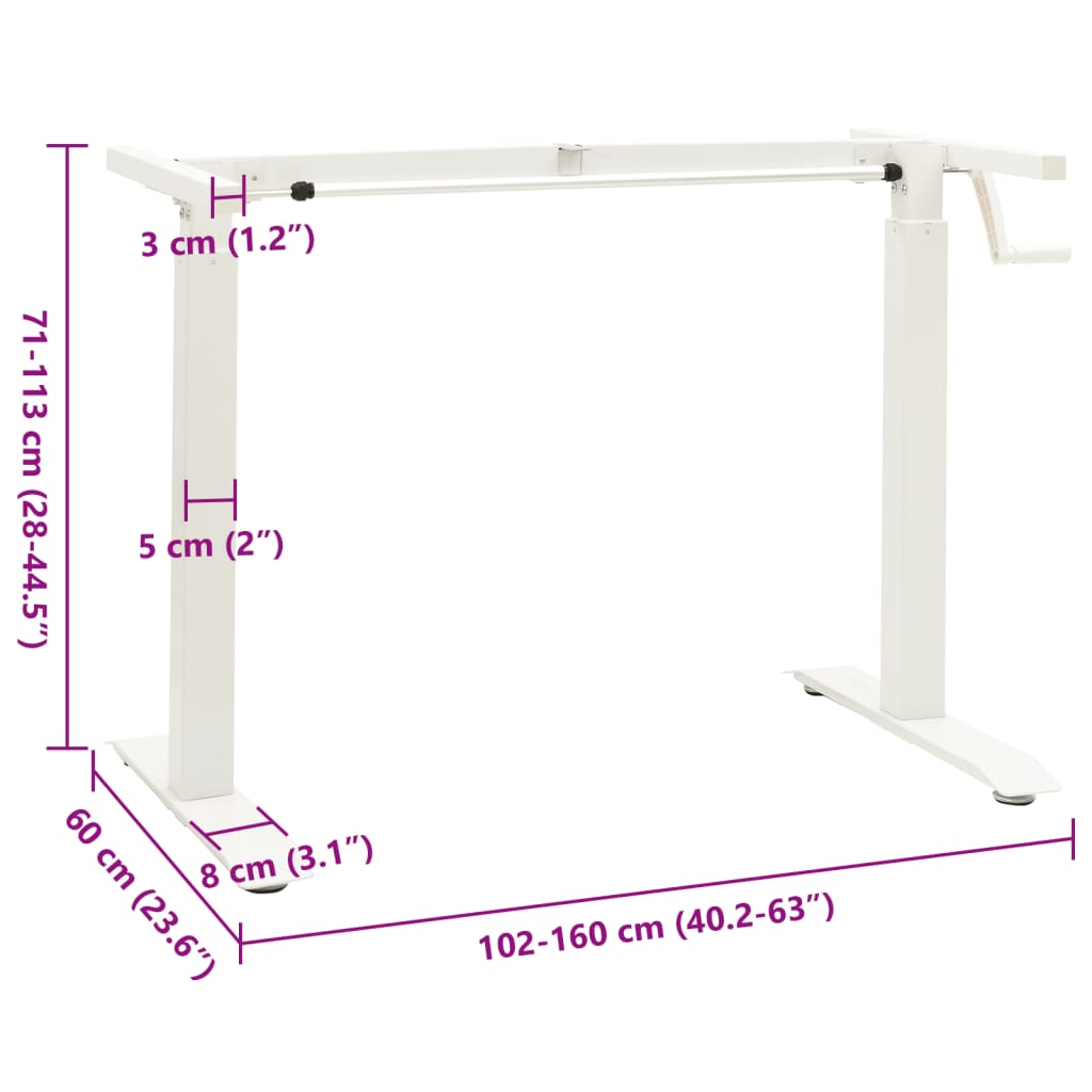 Zit-Stabureauframe Met Slinger Handmatig