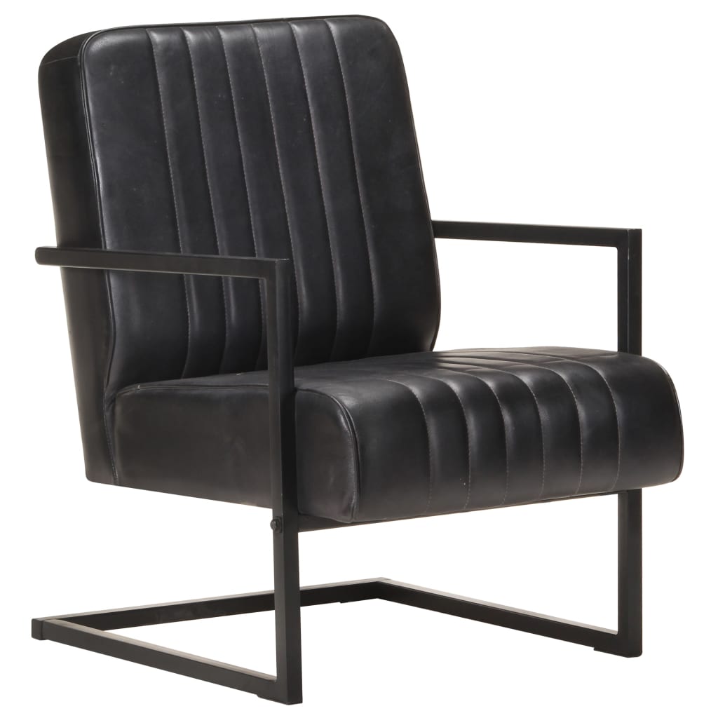 Fauteuil Echt Leer Bruin