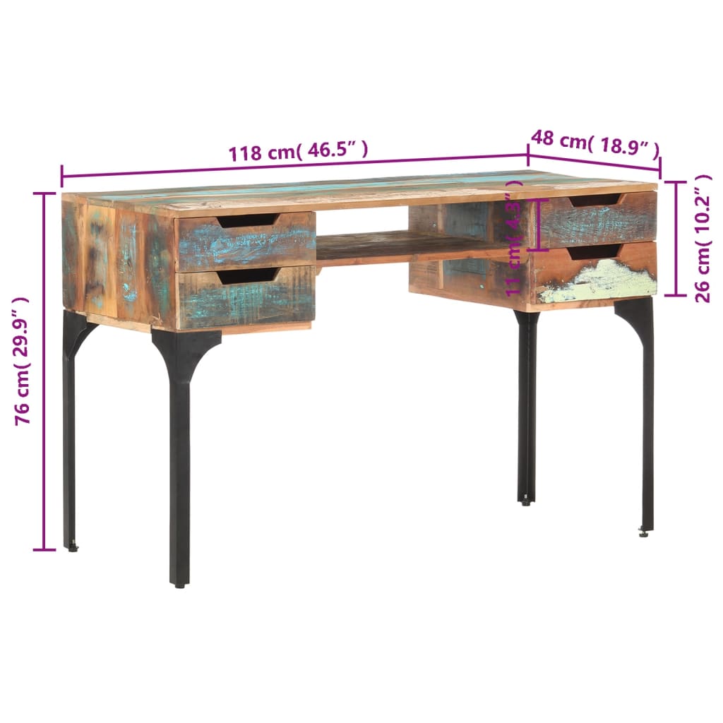 Bureau 118X48X75 Cm