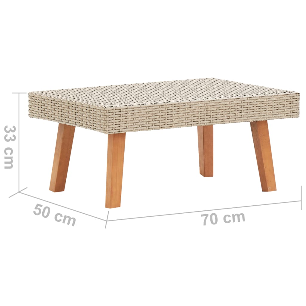 Tuintafel Poly Rattan