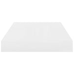 Wandschappen Zwevend 40X23X3,8 Cm Mdf Hoogglans Wit