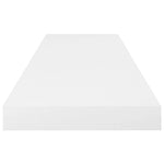 Wandschappen Zwevend 80X23,5X3,8 Cm Mdf Hoogglans Wit