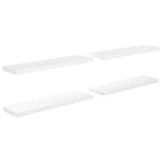 Wandschappen Zwevend 90X23,5X3,8 Cm Mdf Hoogglans Wit