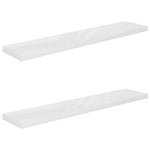 Wandschappen Zwevend 120X23,5X3,8 Cm Mdf Hoogglans Wit