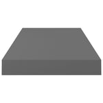 Wandschappen Zwevend 50X23X3,8 Cm Mdf Hoogglans Grijs
