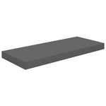 Wandschappen Zwevend 60X23,5X3,8 Cm Mdf Hoogglans Grijs