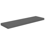 Wandschappen Zwevend 90X23,5X3,8 Cm Mdf Hoogglans Grijs
