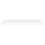 Wandschap Zwevend 80X23,5X3,8 Cm Mdf Wit