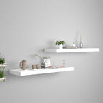 Wandschappen Zwevend 80X23,5X3,8 Cm Mdf Wit