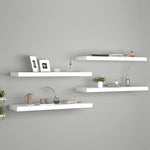 Wandschappen Zwevend 80X23,5X3,8 Cm Mdf Wit