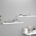 Wandschappen Zwevend 120X23,5X3,8 Cm Mdf Wit