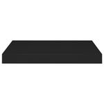 Wandschappen Zwevend 40X23X3,8 Cm Mdf Zwart