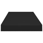Wandschappen Zwevend 60X23,5X3,8 Cm Mdf Zwart