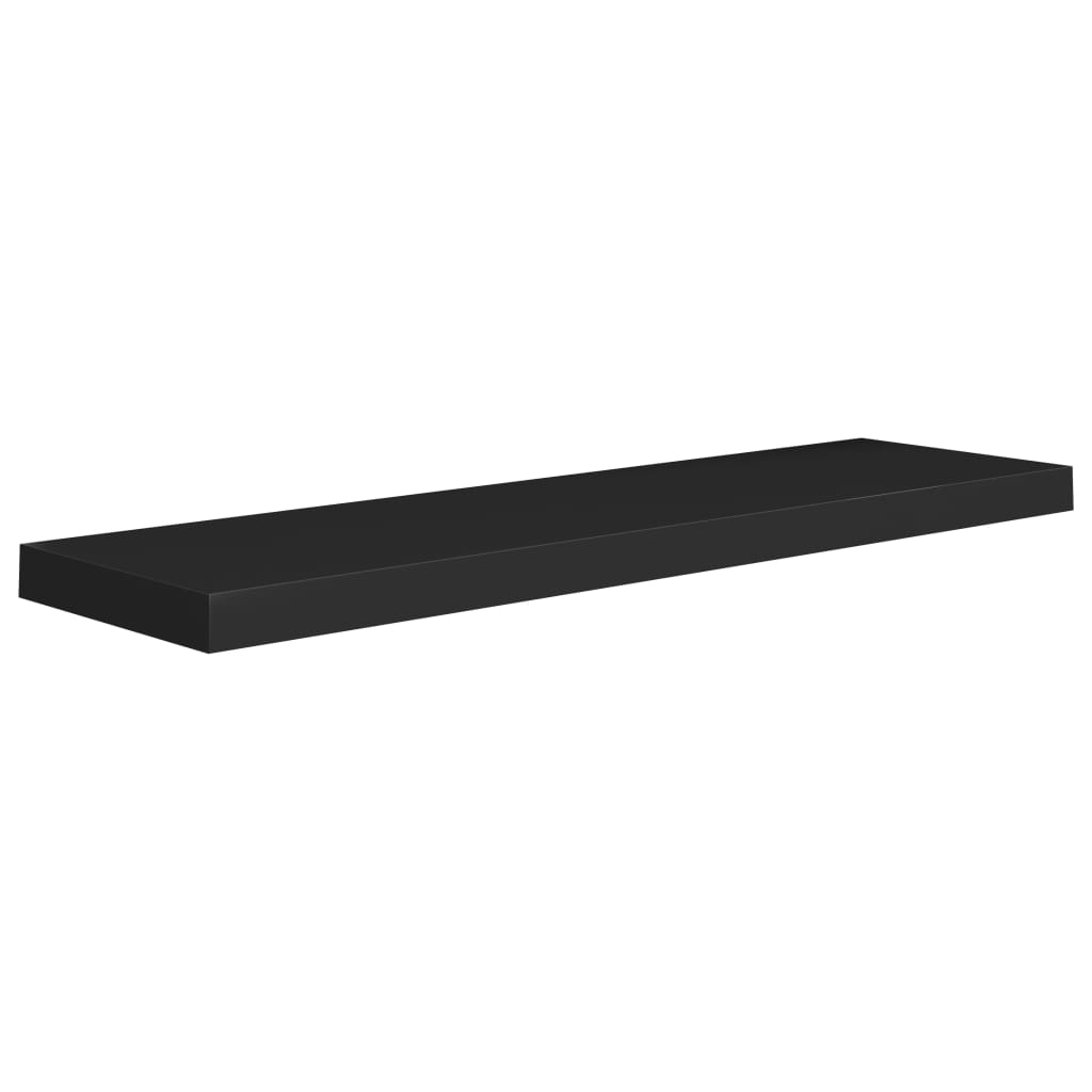 Wandschap Zwevend 90X23,5X3,8 Cm Mdf Zwart