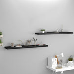 Wandschappen Zwevend 120X23,5X3,8 Cm Mdf Zwart