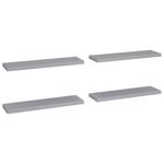 Wandschappen Zwevend 90X23,5X3,8 Cm Mdf Grijs