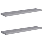 Wandschappen Zwevend 120X23,5X3,8 Cm Mdf Grijs
