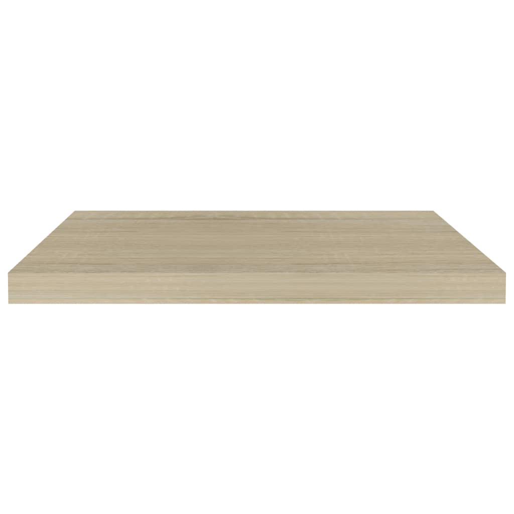 Wandschappen Zwevend 60X23,5X3,8 Cm Mdf Kleurig Eiken