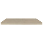 Wandschap Zwevend 80X23,5X3,8 Cm Mdf Kleurig Eiken