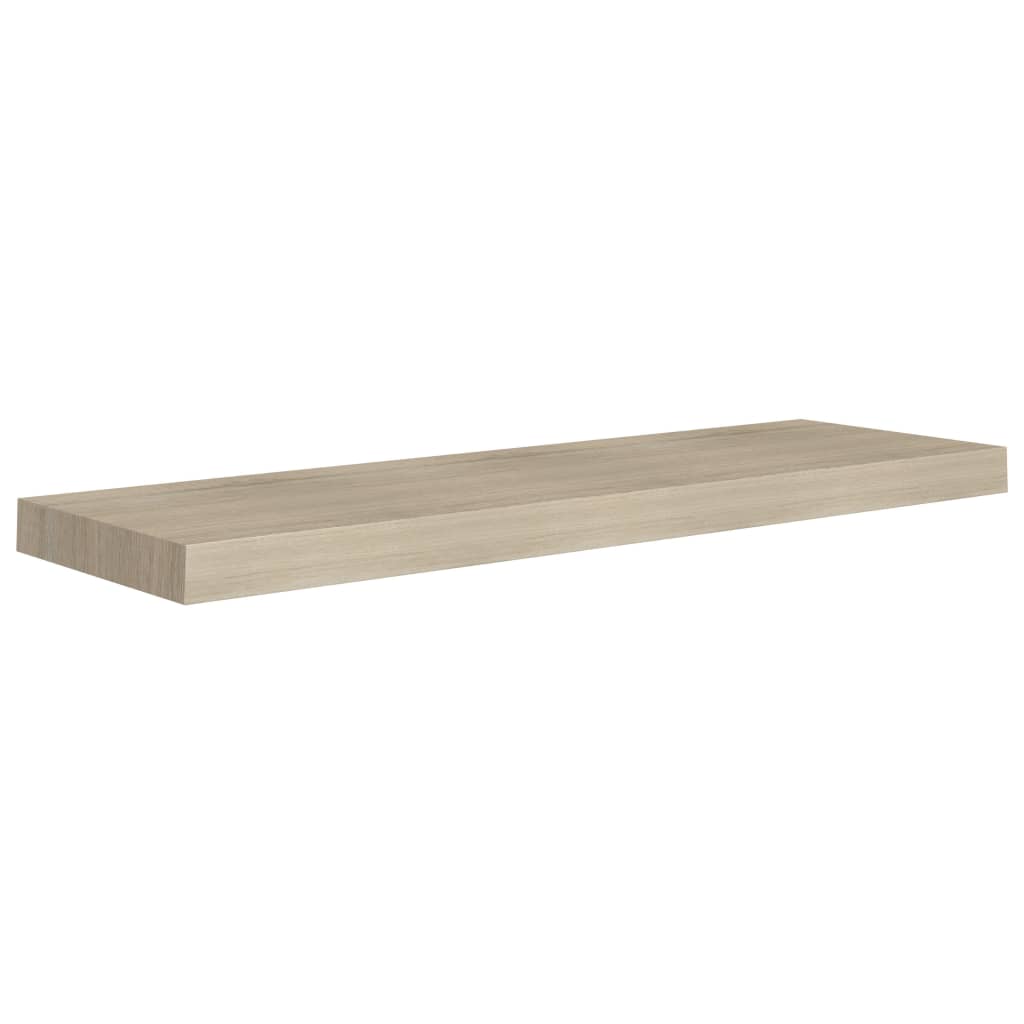 Wandschappen Zwevend 80X23,5X3,8 Cm Mdf Kleurig Eiken