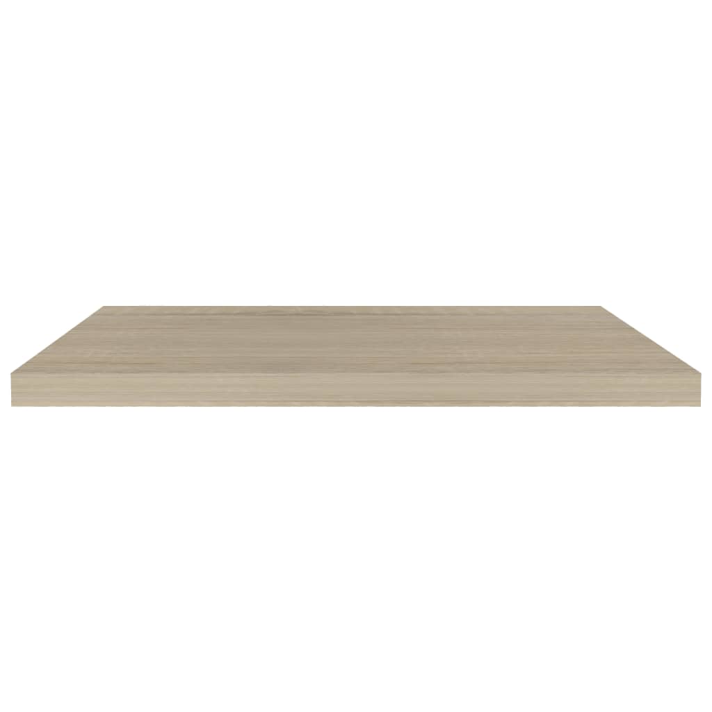 Wandschappen Zwevend 80X23,5X3,8 Cm Mdf Kleurig Eiken