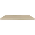 Wandschap Zwevend 90X23,5X3,8 Cm Mdf Kleurig Eiken