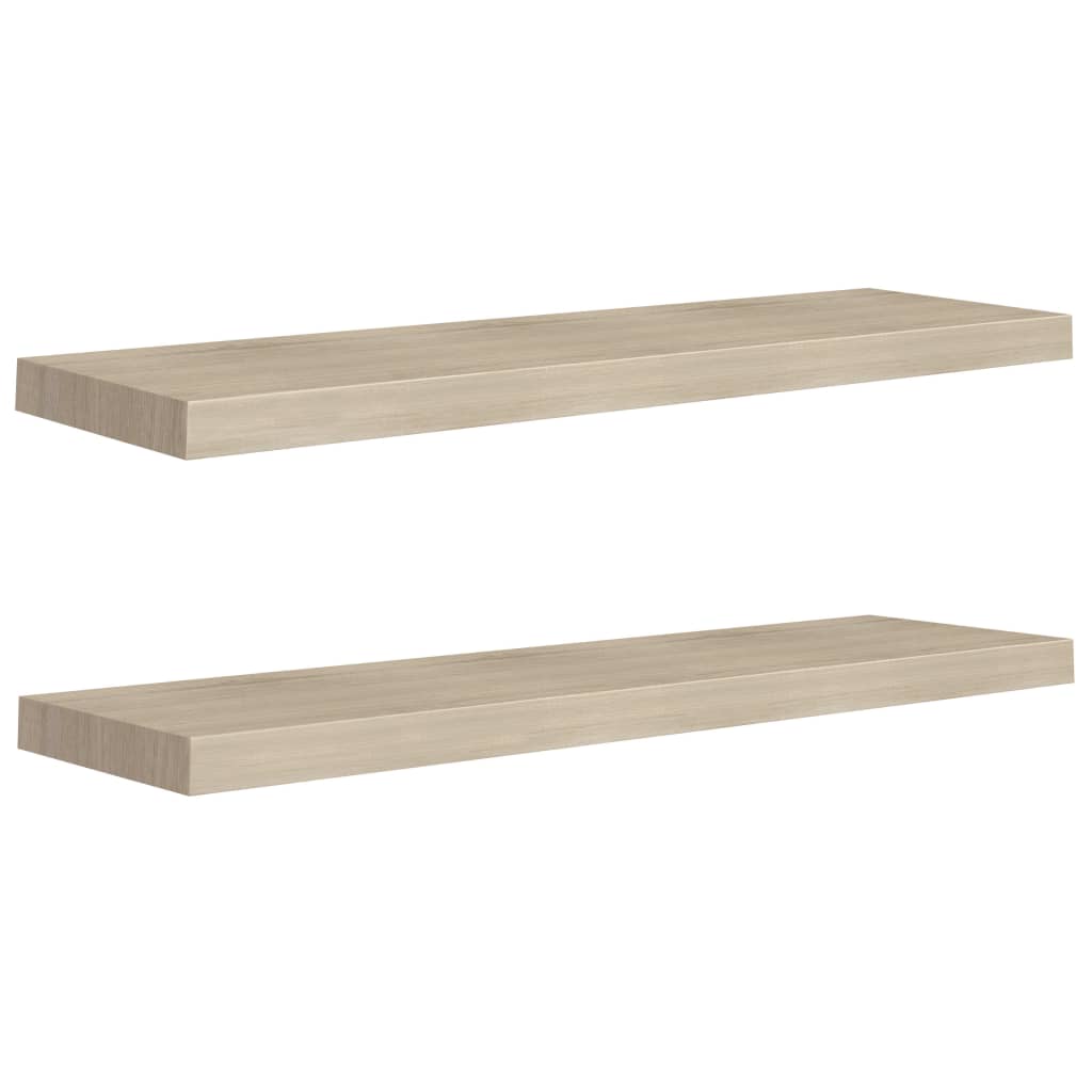 Wandschappen Zwevend 90X23,5X3,8 Cm Mdf Kleurig Eiken