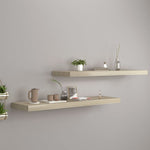 Wandschappen Zwevend 90X23,5X3,8 Cm Mdf Kleurig Eiken