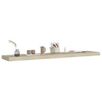 Wandschappen Zwevend 120X23,5X3,8 Cm Mdf Kleurig Eiken