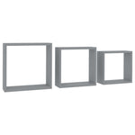Wandschappen Kubus Mdf Grijs