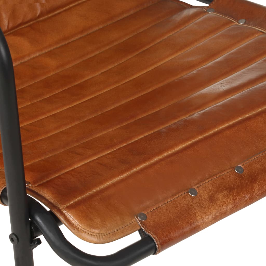 Relaxfauteuil Met Voetenbankje Echt Leer