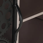 Tv-Meubel 120X30X40 Cm Ruw Mangohout Hoogglans Zwart