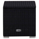 Ligbed Met Kussen En Theetafel Poly Rattan