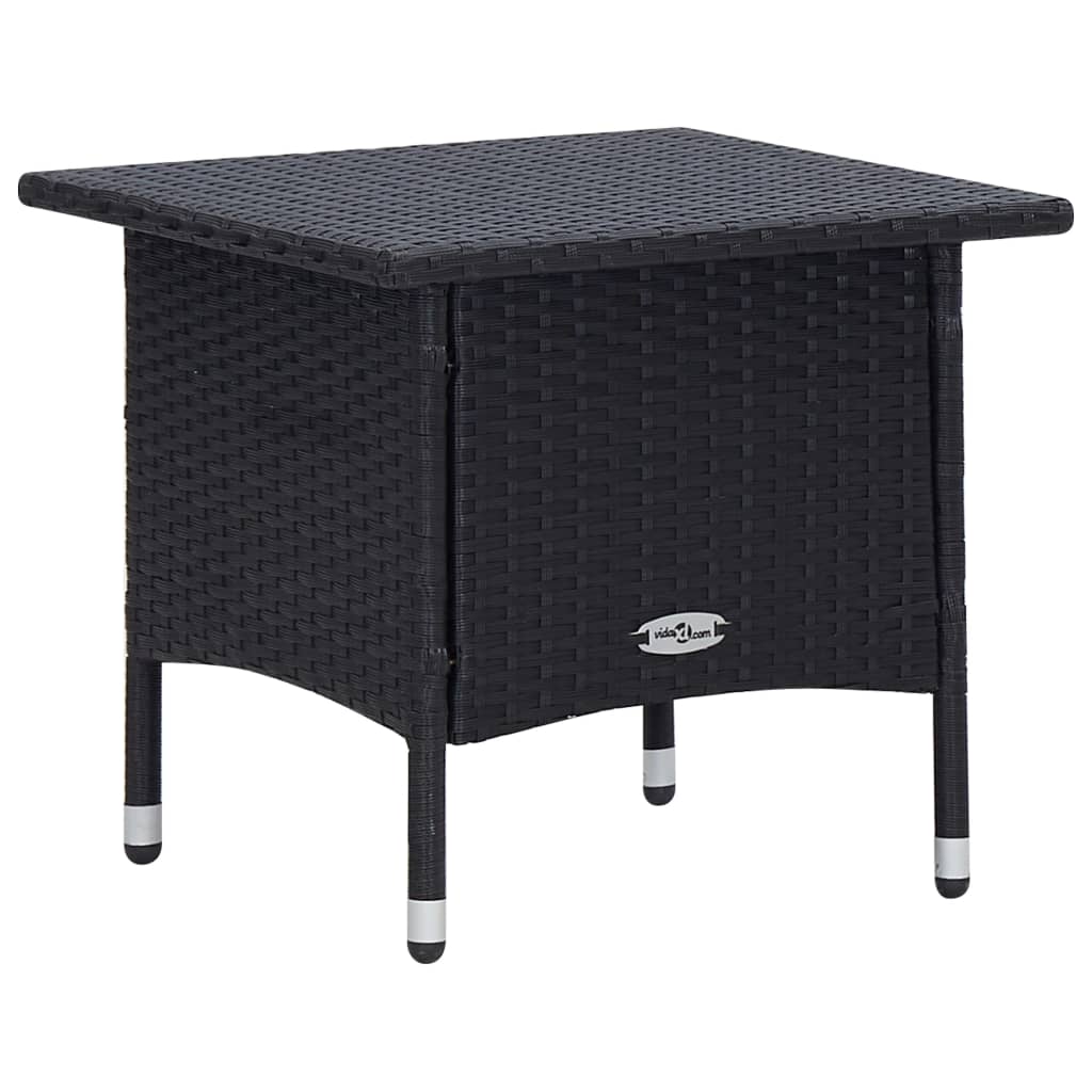 -Delige Loungeset Met Kussens Poly Rattan