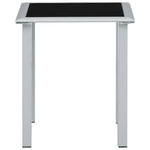 Ligbedden 2 St Met Tafel Aluminium Crèmekleurig