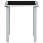 Ligbedden 2 St Met Tafel Aluminium Taupekleurig